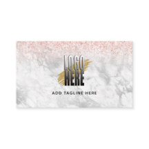 大理石エレガントロイヤリティカードLロゴサロンスタイル