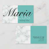 大理石エレガント二音化粧工事業C 名刺 (正面/裏面)