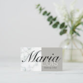 大理石エレガント二音化粧工芸 名刺 (スタンド正面)