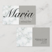 大理石エレガント二音化粧工芸 名刺 (正面/裏面)