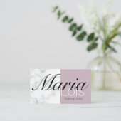 大理石エレガント二音化粧工芸 名刺 (スタンド正面)