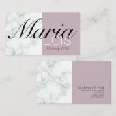 大理石エレガント二音化粧工芸 名刺 (正面/裏面)