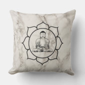 大理石エレガント仏 クッション (正面)