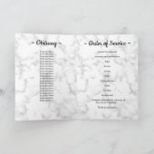 大理石エレガント写真コラージュ追悼式 プログラム (内部)