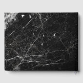 大理石エレガント写真金ゴールド葬儀追悼会 ゲストブック (裏面)