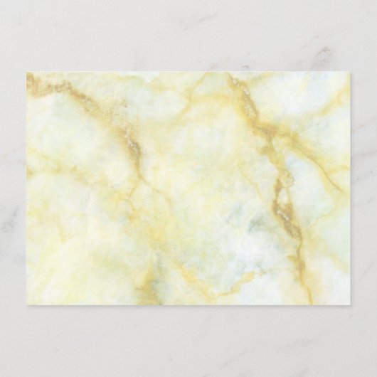 大理石エレガント効果のコレク結婚ション エンクロージャーカード (裏面)