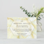 大理石エレガント効果のコレク結婚ション エンクロージャーカード (スタンド正面)