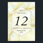 大理石エレガント効果のコレク結婚ション テーブルナンバー<br><div class="desc">大理石エレガント効果の結婚コレクション – テーブル番号カード。</div>