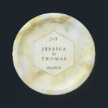 大理石エレガント効果のコレク結婚ション ペーパープレート<br><div class="desc">大理石エレガントエフェクト結婚のコレクション – 紙プレート。</div>