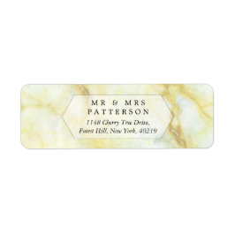 大理石エレガント効果のコレク結婚ション ラベル