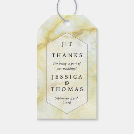 大理石エレガント効果の結婚コレクション ギフトタグ