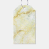 大理石エレガント効果の結婚コレクション ギフトタグ (裏面)