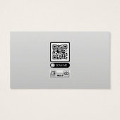 大理石エレガント名刺金ゴールドグリッター (裏面)