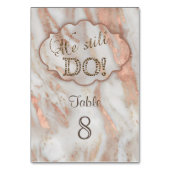 大理石エレガント我々は誓いを更新し続ける テーブルナンバー (正面)