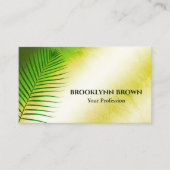 大理石エレガント水カラーフローラ黄 名刺 (正面)