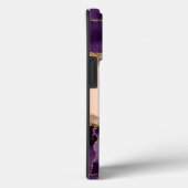 大理石エレガント液体インクバラ金ゴールド紫瑪瑙 Case-Mate iPhoneケース (裏面 / 右)