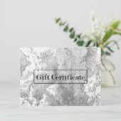 大理石エレガント石のモダンギフト証明書 (スタンド正面)