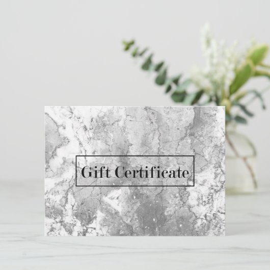 大理石エレガント石のモダンギフト証明書 (スタンド正面)