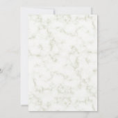 大理石エレガント金ゴールド写真結婚式の日付を保存 セーブザデート (裏面)