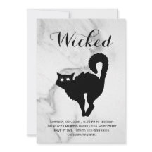 大理石エレガント黒猫ハロウィーンの衣装パーティー