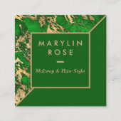 大理石カスタマイズ スクエア名刺 (正面)