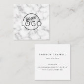 大理石カスタムのロエレガントゴ スクエア名刺 (正面/裏面)