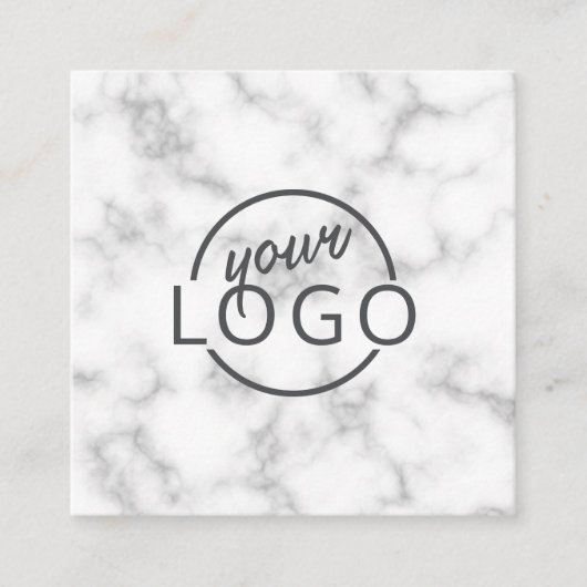 大理石カスタムのロエレガントゴ スクエア名刺 (正面)