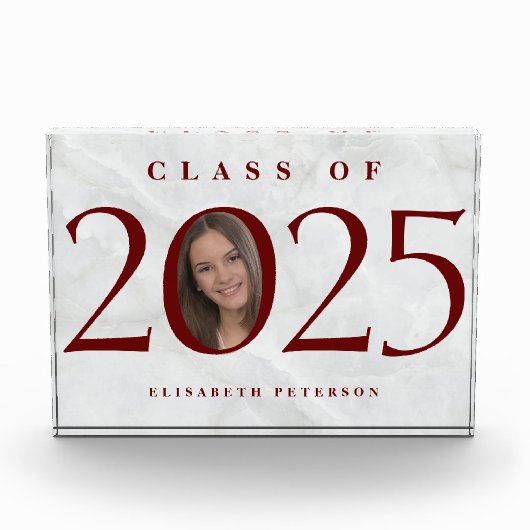 大理石カスタムの大学院写真 フォトブロック (正面)