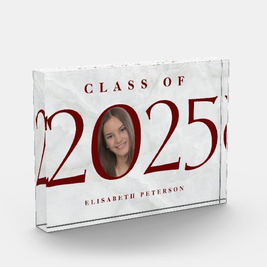 大理石カスタムの大学院写真 フォトブロック (左)