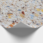 大理石カッコいいカラフル花崗岩の石のテクスチャ ラッピングペーパー (角)