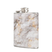 大理石カッコいい花崗岩の石のテクスチャ フラスク (左)