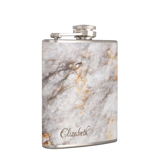 大理石カッコいい花崗岩の石のテクスチャ フラスク (右)