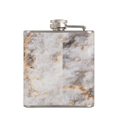 大理石カッコいい花崗岩の石のテクスチャ フラスク (裏面)