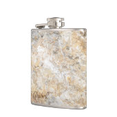 大理石カッコいい花崗岩ロックストーンのテクスチャ フラスク (左)