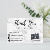 大理石カメラありがとうソーシャルメディア挿入 (スタンド正面)