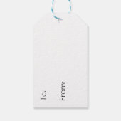 大理石カラフルの流動的な芸術の行き来 ギフトタグ (裏面)