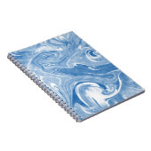 大理石カラフルアートパターン。 ノートブック (右側)