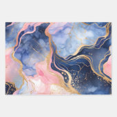 大理石カラフルインクアート包装紙シート ラッピングペーパーシート (正面3)