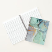 大理石カラフルノーパーソナライズされたト ノートブック (内部)