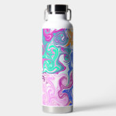 大理石カラフル流芸術を渦巻く ウォーターボトル (正面)