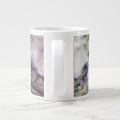 大理石カラフル石及びグリッター ジャンボコーヒーマグカップ (裏面)