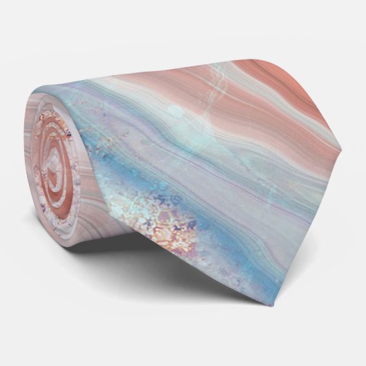 大理石カラフル ネクタイ (ロール)
