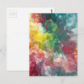 大理石カラフル ポストカード (正面/裏面)