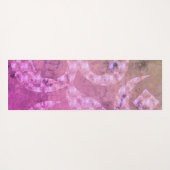 大理石カラフルOMシンボル反転パーソナライズされた可能 ヨガマット (裏面(横))