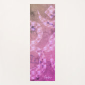 大理石カラフルOMシンボル反転パーソナライズされた可能 ヨガマット (正面)