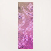 大理石カラフルOMシンボル反転パーソナライズされた可能 ヨガマット (裏面)