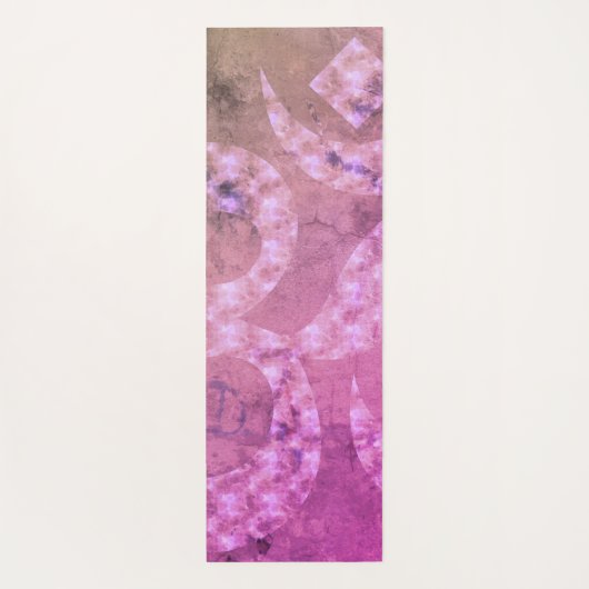 大理石カラフルOMシンボル反転パーソナライズされた可能 ヨガマット (裏面)