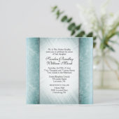 大理石カラムミント結婚式招待状 招待状 (スタンド正面)