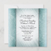 大理石カラムミント結婚式招待状 招待状 (正面)