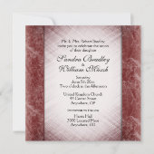 大理石カラム披露宴エリアワ結婚イン 招待状 (正面)